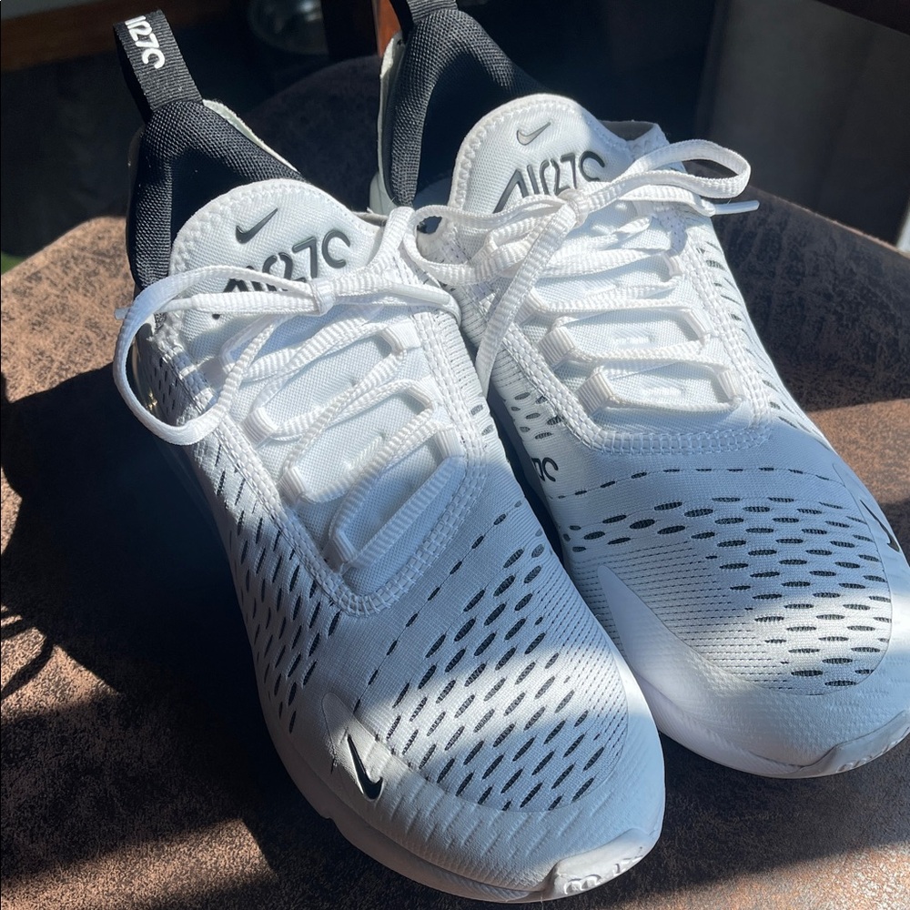 Nike Air Max 270 White and Black Sneakers